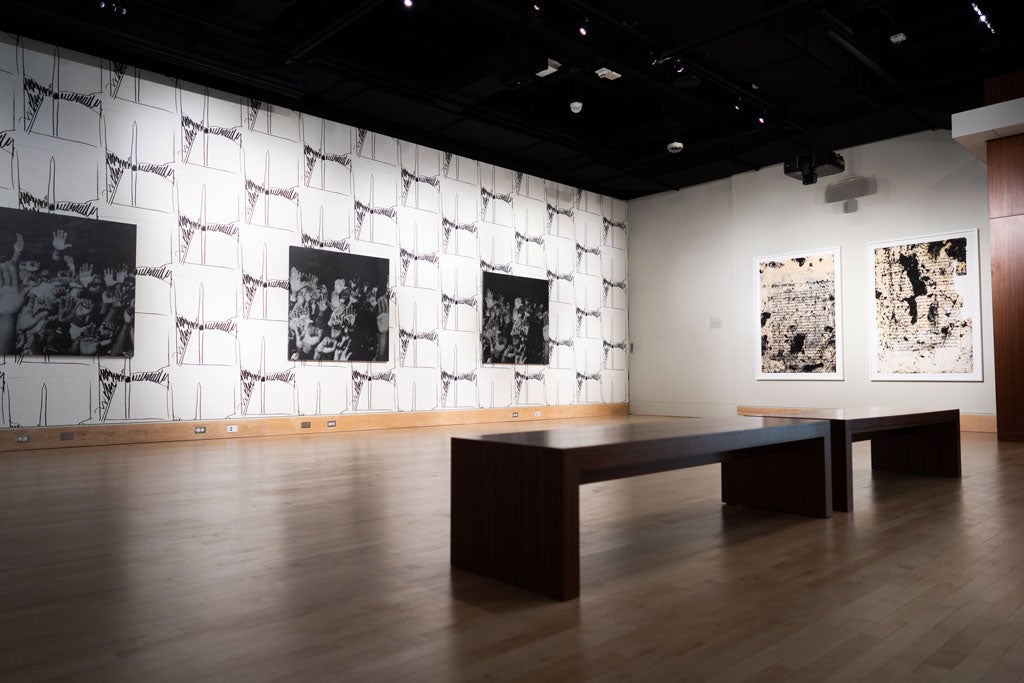 Glenn Ligon: To be a Negro in this country is really never to be looked at, de la Cruz Gallery, 2019. Photograph by Kuna Malik Hamad.