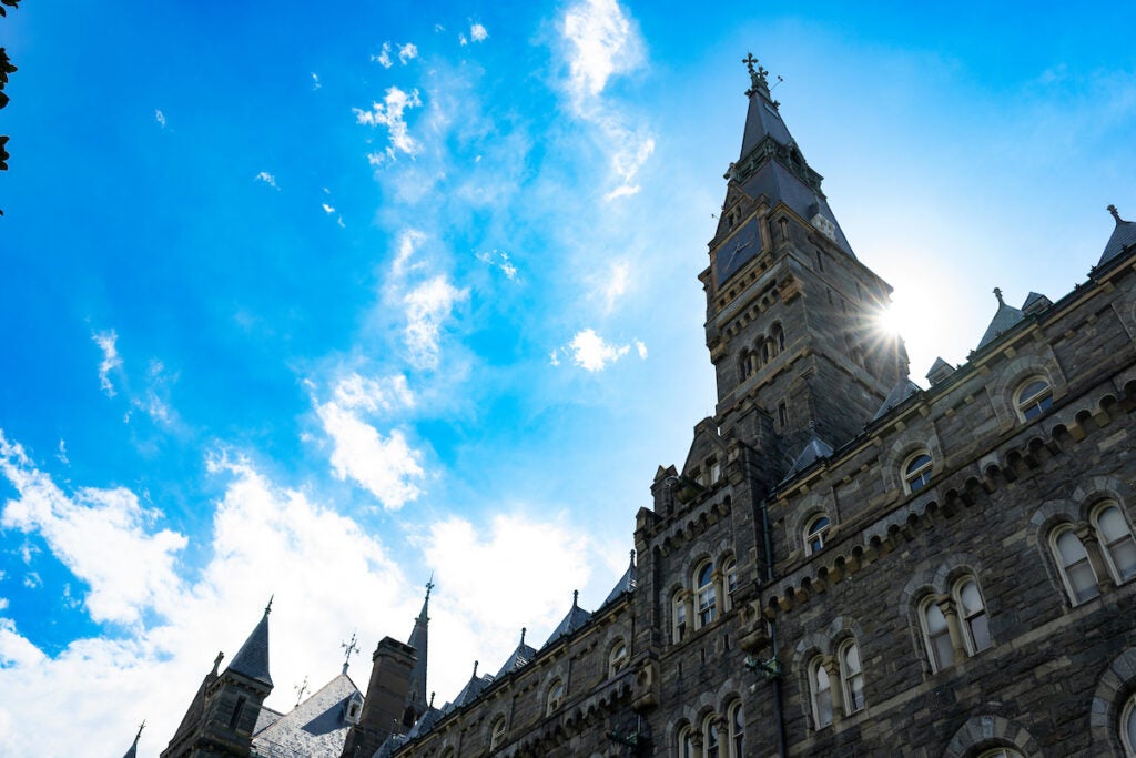 Georgetown Campus- Healy Hall and clocktower