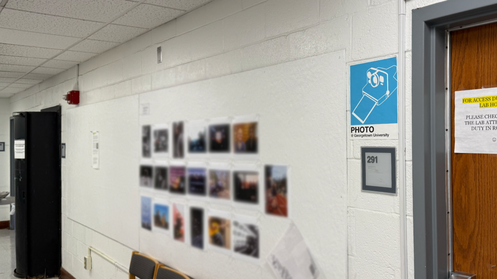 Student wall graphic for the darkroom