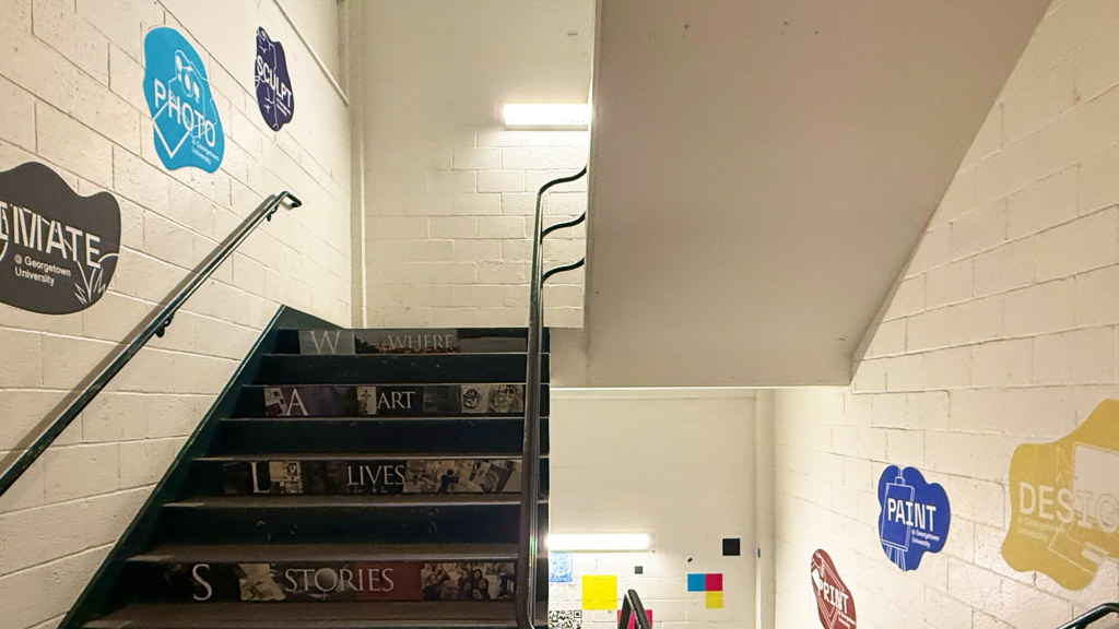 Student stairwell graphics